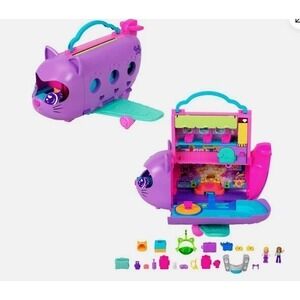 Polly Pocket Adventures in Rio Kitty Airways Playset 20 Pieces New